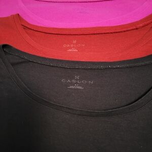 Bundle Of Three Caslon Ballet Neck Elbow Sleeve Tees